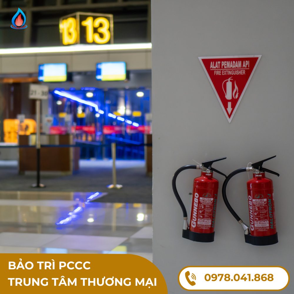 Bảo trì pccc trung tâm thương mại - Đảm bảo an toàn cho khách hàng